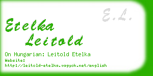 etelka leitold business card